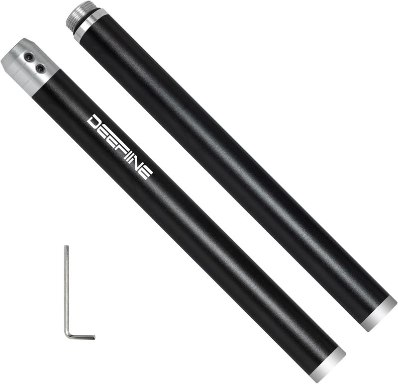 DEEFIINE Carbide Wood Lathe Truning Tools Grip Handle and Extension Handle, Accept 10mm Square Turning Tool bar - Image 1